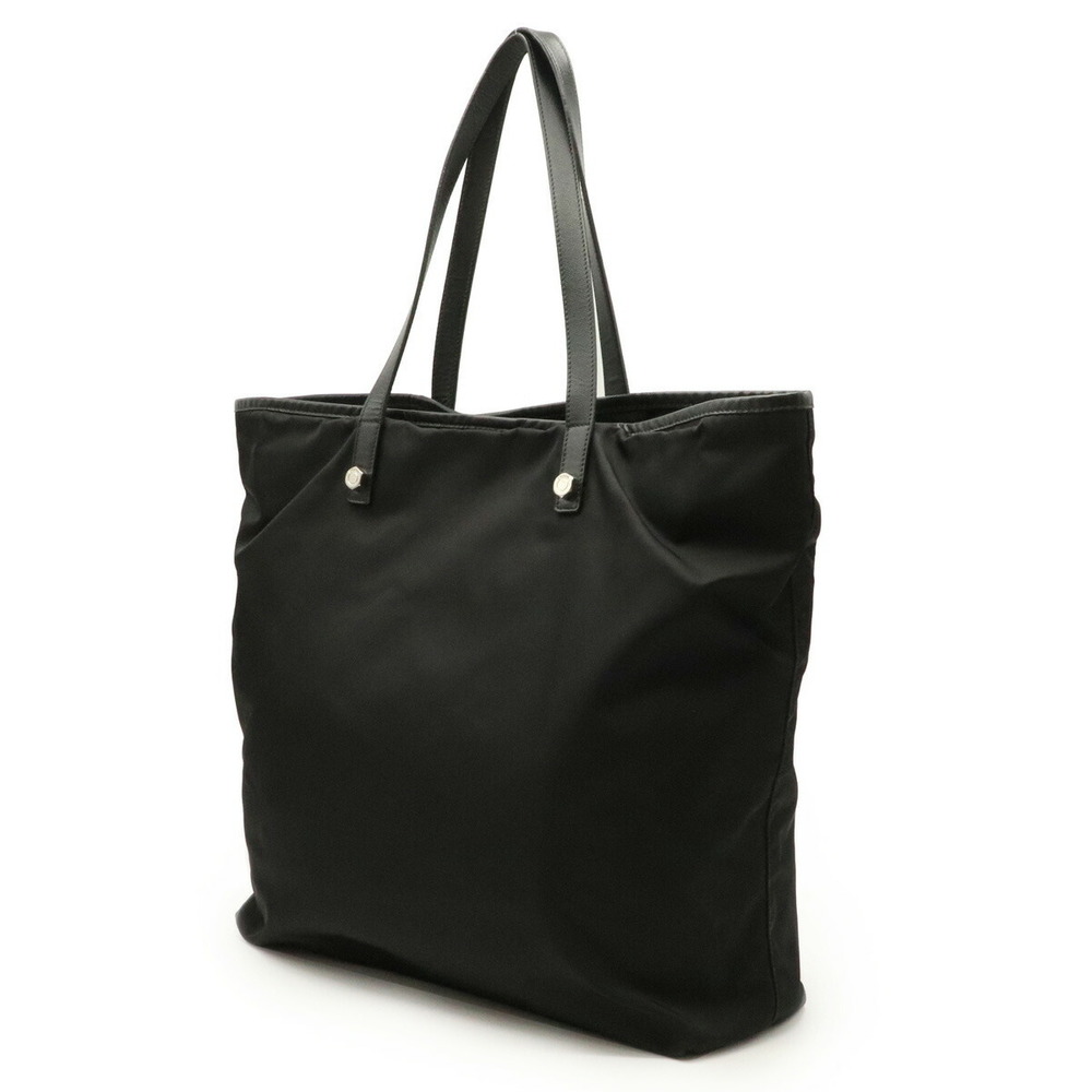 Prada Pistol Bag Tote Motif Black Nylon